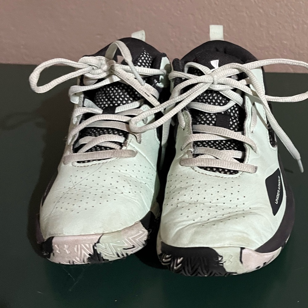 Under Armour Kids Mint & Black Athletic Sneakers